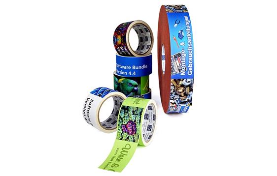 9413432 Tesa 6100 Emballasjetape med trykk 50 cm x 66 m. Trykk 1+0 360 rl| Topp kvalitet PCV tape